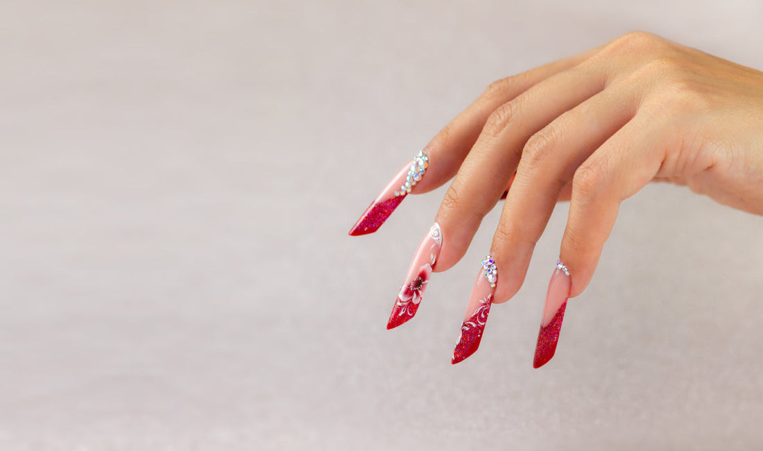 Uñas Pipe Floral