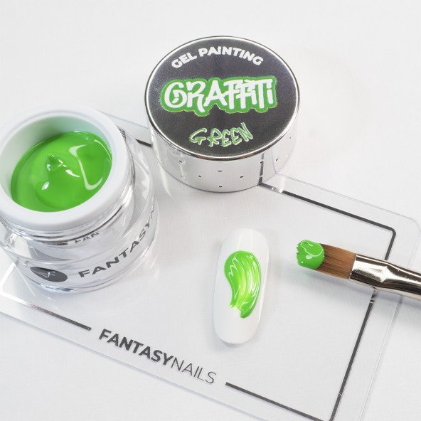 GRAFFITI GREEN - Gel Painting-Graffiti-4-by-Fantasy-Nails