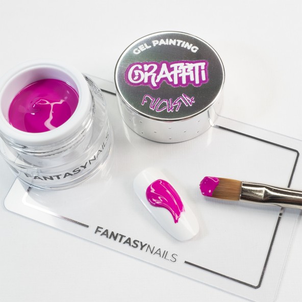 GRAFFITI FUCHSIA - Gel Painting-Graffiti-4-by-Fantasy-Nails
