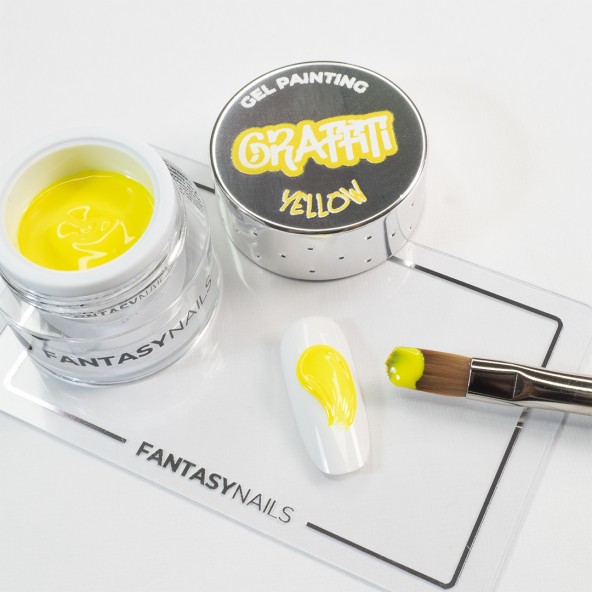 GRAFFITI YELLOW - Gel Painting-Graffiti-4-by-Fantasy-Nails