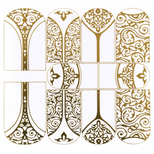 WATERDECALS SUPERSLIM FOIL GOLD #2-Superslim Water Stickers-1-by-Fantasy-Nails