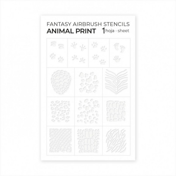 AIRBRUSH ADHESIVE STENCILS ANIMAL PRINT-Airbrush Adhesive Stencils-1-by-Fantasy-Nails