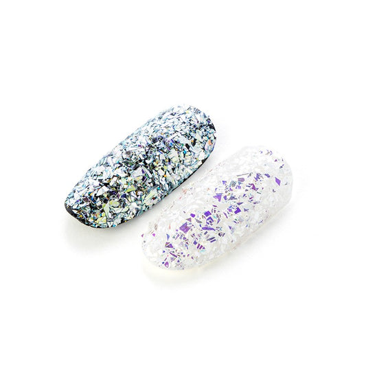 nailart-glitter-silver-chunky-opal-1-by-Fantasy-Nails