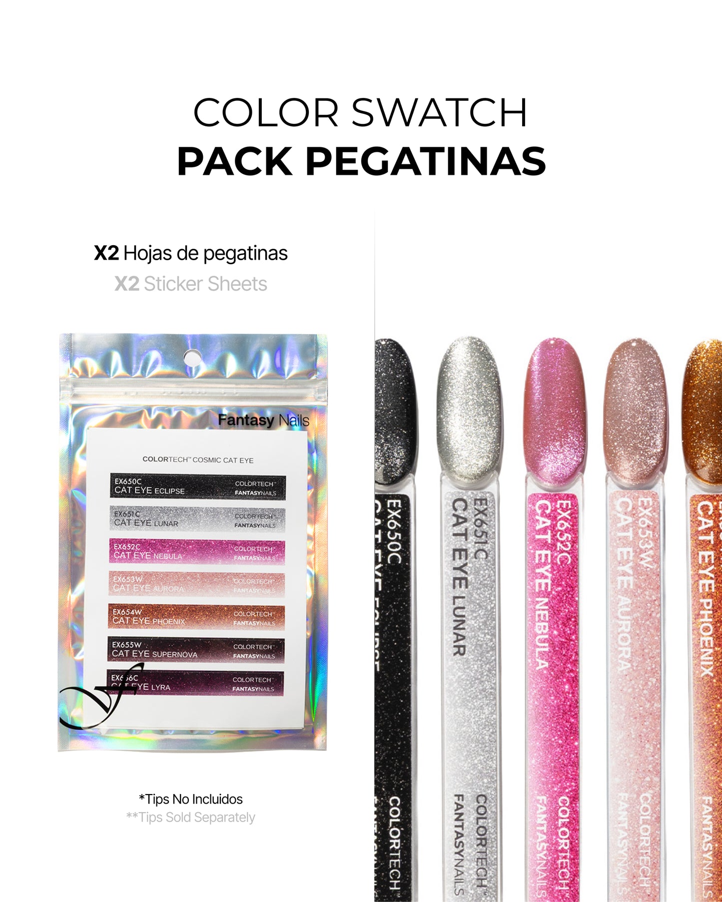 COLOR SWATCH STICKERS FOR COSMIC CAT EYE