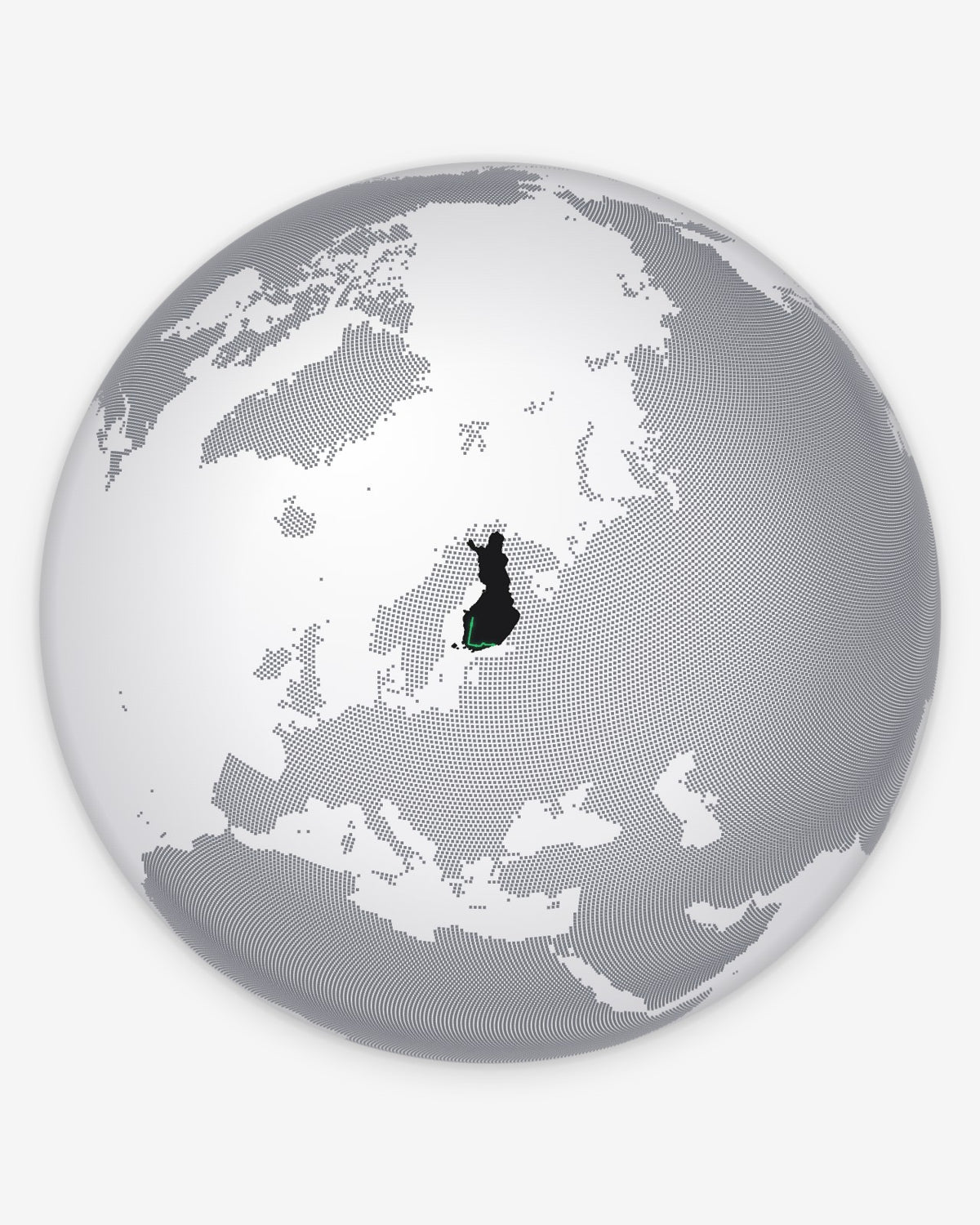 Globe with Finland highlighted, COLORTECH PRO directory