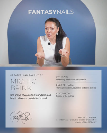 Michi C. Brink, founder of Fantasy Nails and your educator